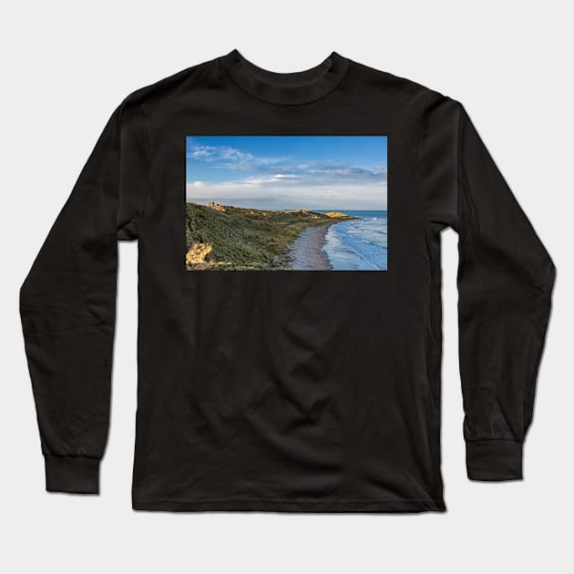 Castle and Coast - Bamburgh Long Sleeve T-Shirt by Reg-K-Atkinson